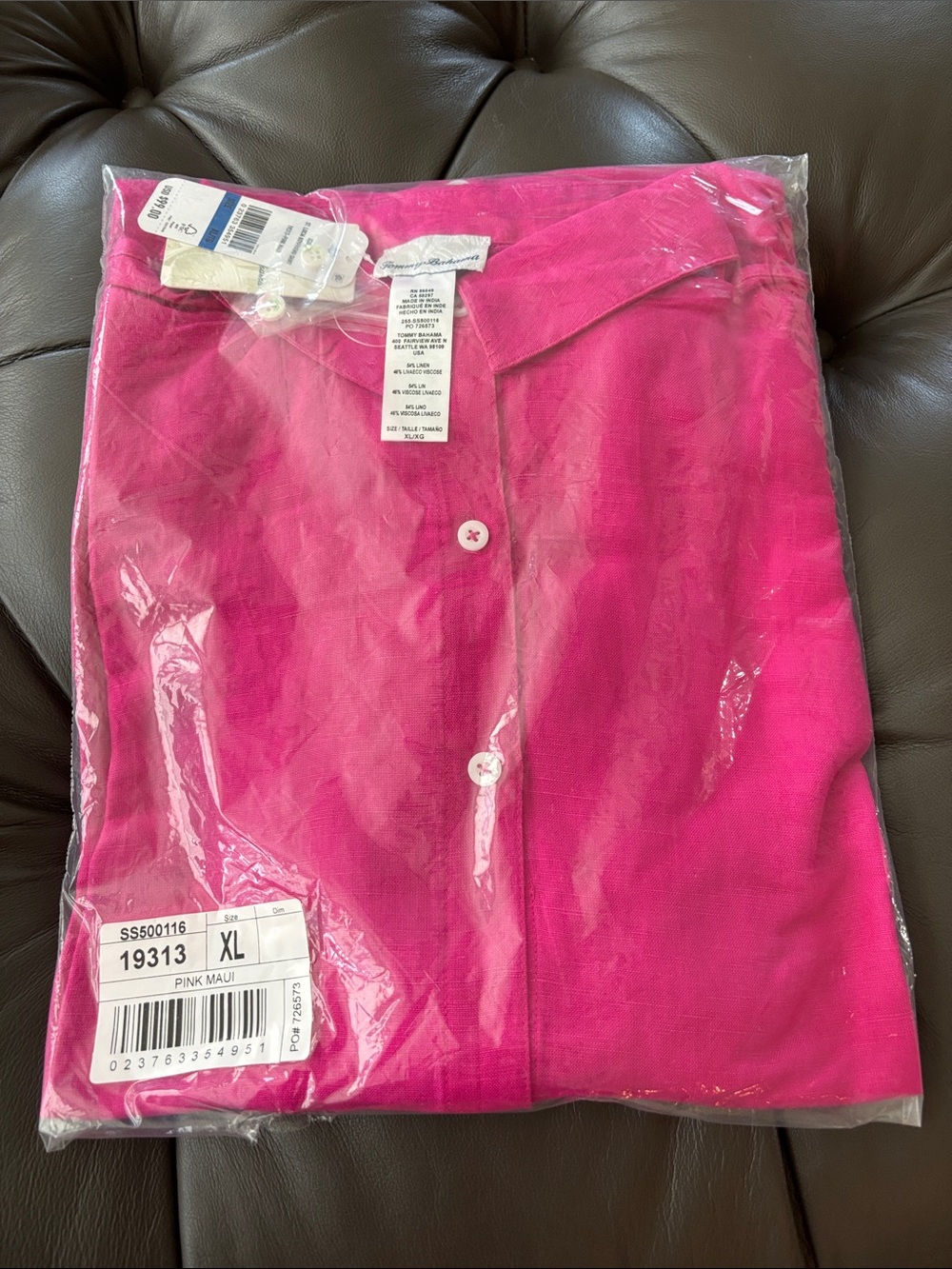 Tommy Bahama St. Lucia Boyfriend coverup shirt